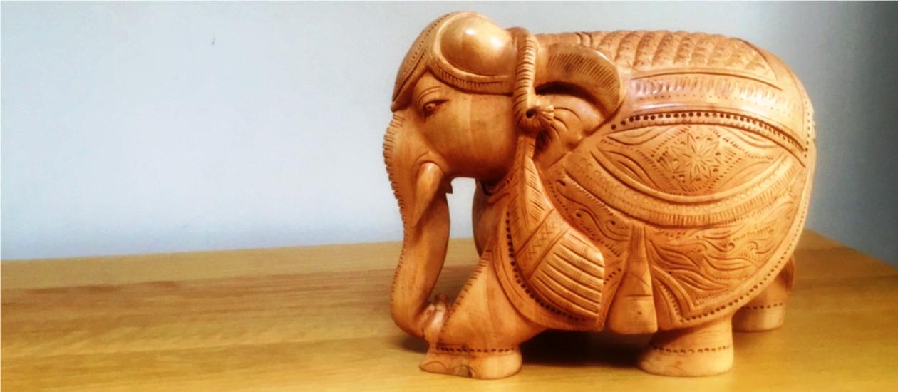 beautifully hand carved wooden craft