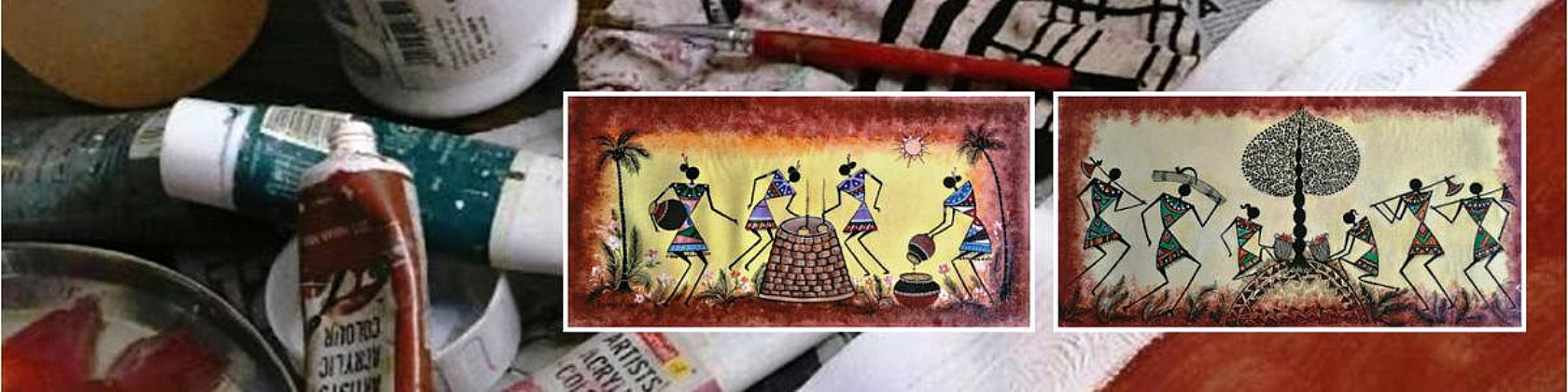 FOR SALE - Original Warli-Art paintings on canvas